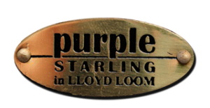 purple starling Logo in Lloyd loom