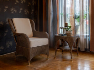 Lloyd loom Sessel Exeter karamell